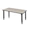 Kee Rectangle Tables > Height Adjustable > Rectangular Classroom Tables, 48 W, 24 L, 23-34 H, Maple MT4824PLAPBK - alternate 2